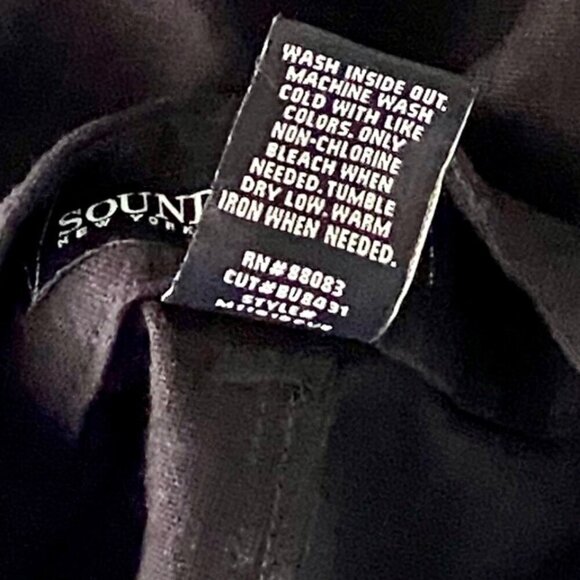 Sound Style Black Linen Blend Pants Women's Size 8 - Picture 6 of 6